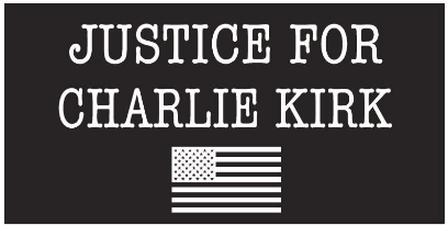 Justice For Charlie Kirk Bumper Stickers Made in USA 100% American Ships October 1 2025