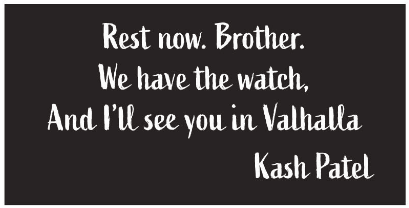 Charlie Kirk Rest Now Brother Kash Patel Bumper Stickers Made in USA 100% American Ships October 1 2025