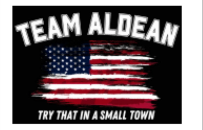 Try That in a Small Town USA Vintage American Blackout 3'X5' Flag ROUGH TEX® 100D Team Aldean Banner