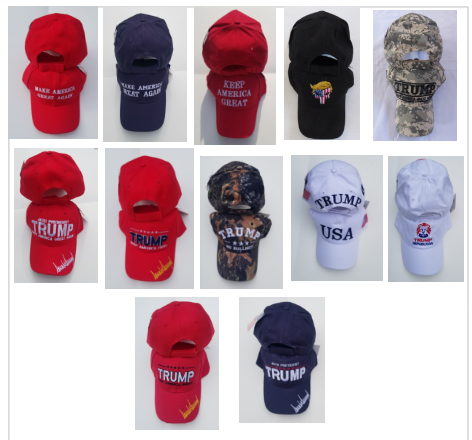 Trump Hats 2024 & MAGA designs assorted caps mixed Best Selling Trump Caps