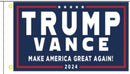 Trump Vance 2024 Make America Great Again! Blue 3x5 Rough Tex 68D Nylon Official Campaign Design