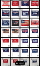 One Gross (144) Trump 2024 MAGA Mixed Stick Flags 12x18 Inches Random Assorted Designs
