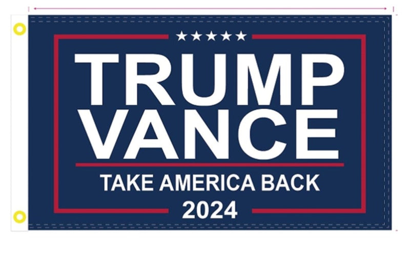 Trump Vance Take America Back MAGA 2024 3'X5' Flag ROUGH TEX® 100D