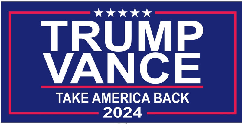 Trump Vance 2024 Twelve of Each Bumper Stickers All New 12 Designs Wholesale One Dozen Each! Mixed Assorted Hot Designs 12 of each 144 total American Made Vinyl Bumper Stickers!