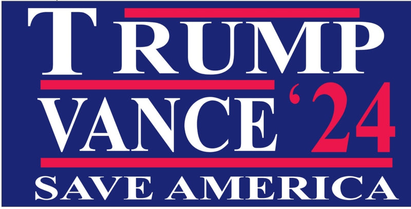 Trump Vance 2024 Twelve of Each Bumper Stickers All New 12 Designs Wholesale One Dozen Each! Mixed Assorted Hot Designs 12 of each 144 total American Made Vinyl Bumper Stickers!