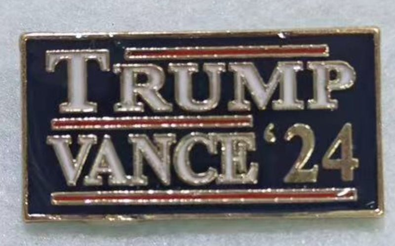 Trump Vance 2024 Lapel Pins Cloisonné GOP Republican Candidates President