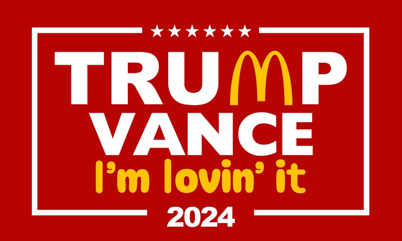 Trump Vance Im Lovin' 2024 3x5 Flags 12 Pack