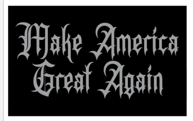 Make America Great Again Gothic Musk Flags Dark MAGA 3x5 Feet 100D Rough Tex Trump 2024