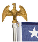 USA Basic Economy Printed or Preminum Embroidered Flag Home American USA Flagpole 6' Pole Kit Black Friday 2024