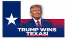 President Trump Wins Texas 12 Pack 3x5 100D Victory Flags 2024