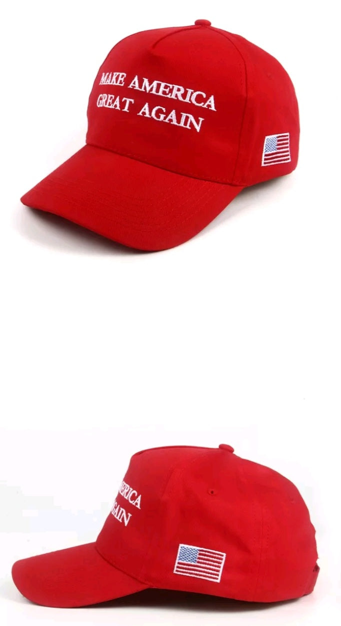 Make America Great Again Red USA American Flag Trump Cap