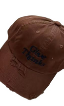 Give Thanks Weathered Embroidered Cap