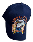 Born To Be Free Eagle Embroidered Cap