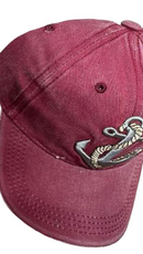 Anchor Washed Embroidered Cap