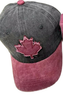 Canadian Leaf Washed Embroidered Cap