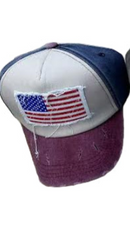 USA Patch Weathered Embroidered Cap