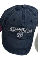 Route 66 Washed Embroidered Cap