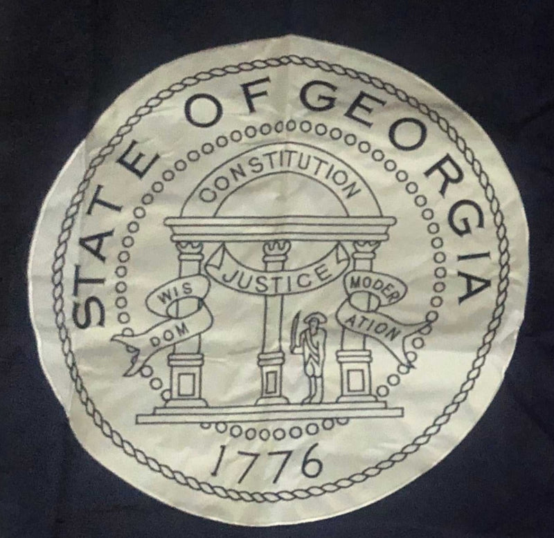 Governor Jimmy Carter Georgia State Flag All Sewn Cotton 3x5 Feet