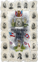 Our Heros and Our Flags Confederate Generals Government Officials 5x3 Feet Banner