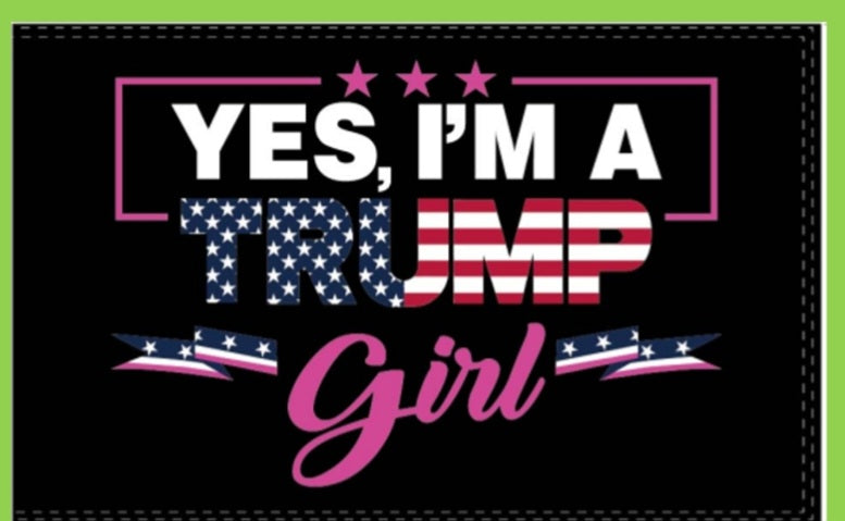 Trump Girl American Yes I Am Flag 3x5 100D Collectors Item