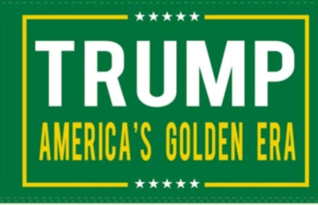 Trump America's Golden Era Flag 3x5 100D Collectors Item