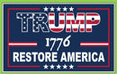 Trump USA 1776 Restore America Flag 3x5 100D