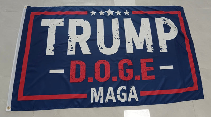 Trump MAGA D.O.G.E. 3x5 Feet 100D Rough Tex Elon Musk