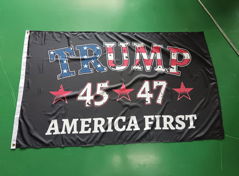 Trump USA 45 47 America First Flag 3x5 100D