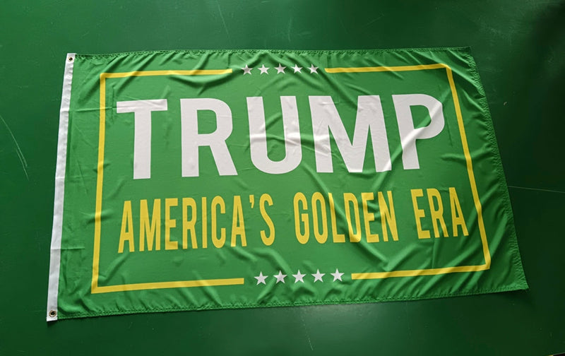 Trump America's Golden Era Flag 3x5 100D Collectors Item