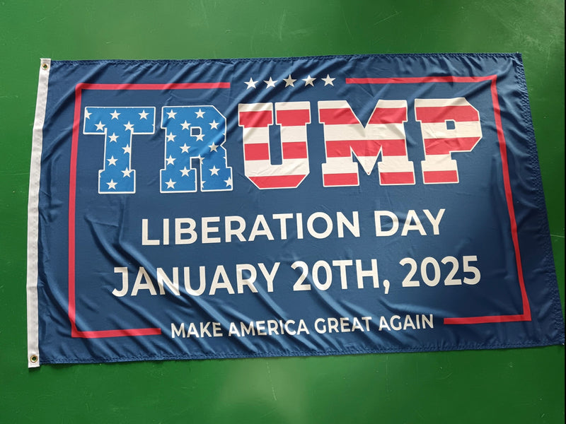 Trump USA Liberation Day Make America Great Again Flag 3x5 100D 1/20/2025 Collectors Item