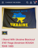 Ukraine Solidarity War Flag 3x5 Feet I Stand With Ukrainian People