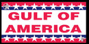 Gulf of America Red White & Blue Stars Bumper Stickers Made in USA