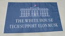 The White House Tech Support Elon Musk 3'X5' Flag ROUGH TEX® 100D D.O.G.E. DOGE Headquarters Trump Whitehouse