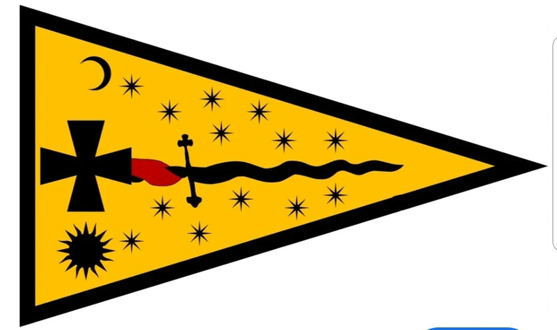 Ukraine Cossack Ukrainian Flag 1600s 12"×36" Cotton Embroidered Rare In Stock
