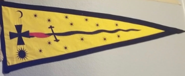 Ukraine Cossack Ukrainian Flag 1600s 12"×36" Cotton Embroidered Rare In Stock