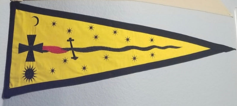 Ukraine Cossack Ukrainian Flag 1600s 12"×36" Cotton Embroidered Rare In Stock