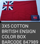 British Colonial American 1700s Flags 3x5 Cotton Gift Boxed Brass Grommets