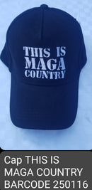This Is MAGA Country Black Cotton Cap
