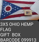 Ohio State House Hemp Embroidered Flags 3x5 Feet Brass Grommets