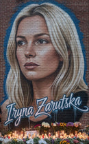 Iryna Zarutska Memorial Mural Garden Flag 12x18 Inches Double Sided Ships 10/01/2025