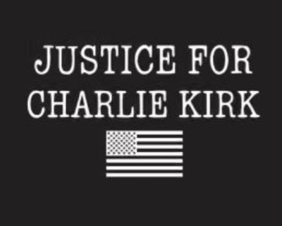 Justice Great American Patriot Double Sided Charlie Kirk USA Can Koozies Holders Ships Oct 7 12 Packs