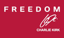 Freedom American Charlie Kirk Signature Red Flags 3x5