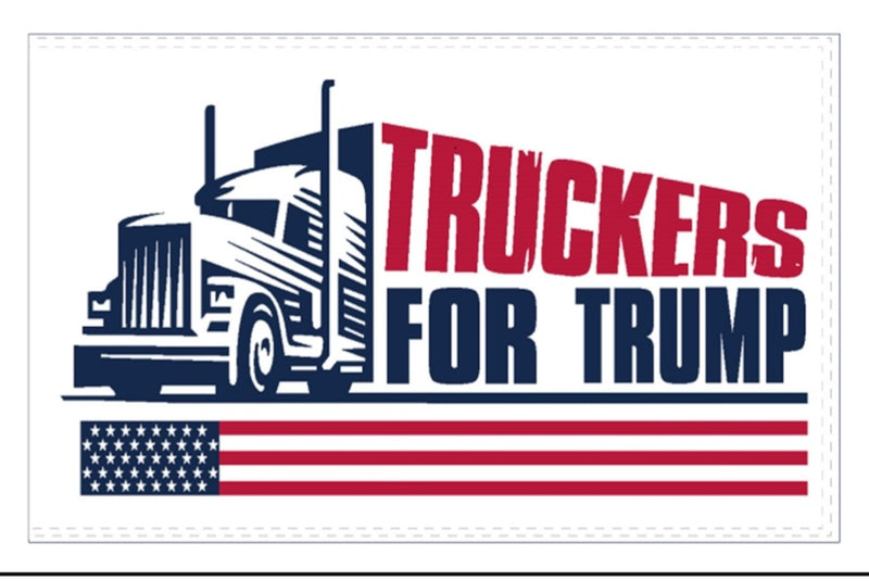 Truckers For Trump 3'X5' Flag Rough Tex® 100D USA American Truck Driver