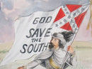 Custom Made God Save the South Historical 2nd National 3x6 Feet Flag Gold Fringe Sleeve