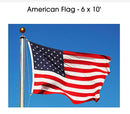 American Flag Sale 6'x10' USA Nylon Sewn Stripes & Embroidered Stars Brass Grommets In Stock!