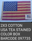 USA Heritage American 2x3 Feet Vintage Gift Boxed Embroidered Cotton Flags