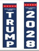 Trump & 2028 and Freedom Charlie Kirk Tribute Door Decorations Flags Banner Pair 12"×72"