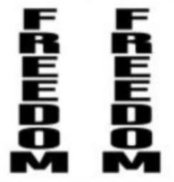 Trump & 2028 and Freedom Charlie Kirk Tribute Door Decorations Flags Banner Pair 12"×72"