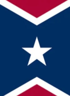 Rebel 3x5 Feet Embroidered Stars Nylon