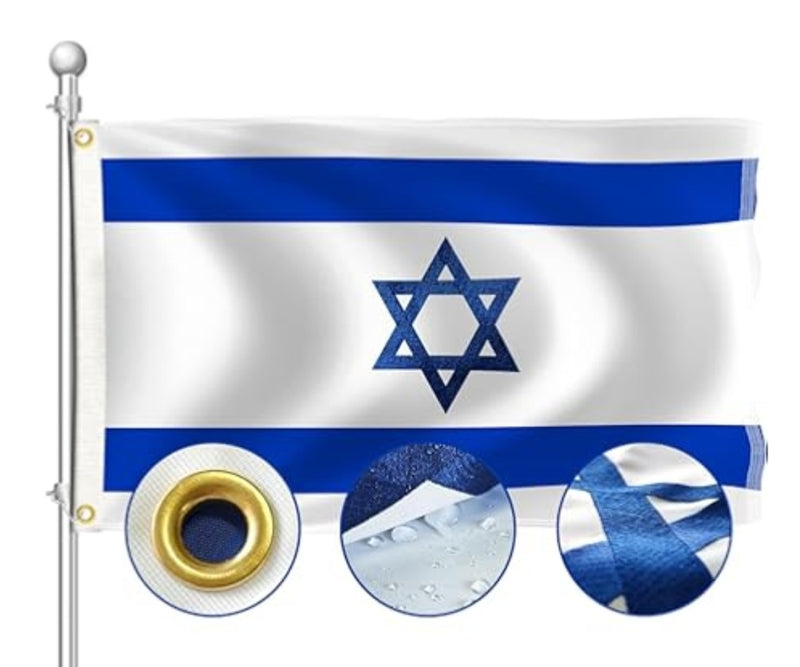 Israel 3x5 Feet Nylon Embroidered Premium Grade A Sale Israeli Flags
